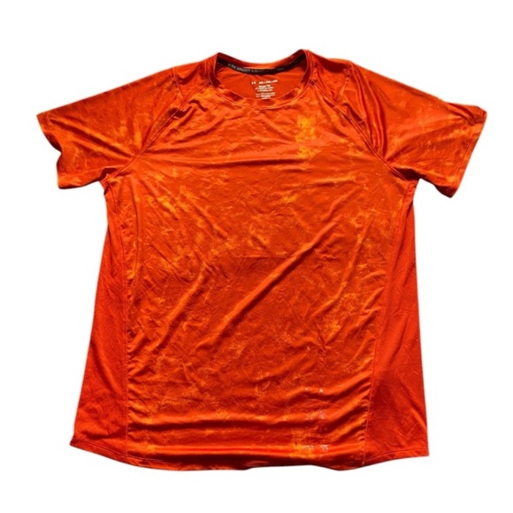 Under Armour MK1 Tee Orange 3XL Athletic Fitted Shirt Men’s - Picture 1 of 5